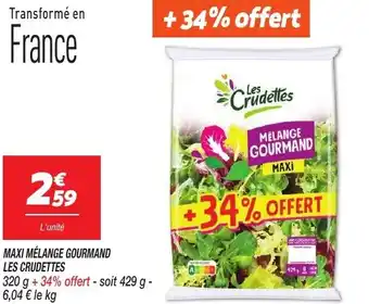 Netto Maxi mélange gourmand les crudettes offre