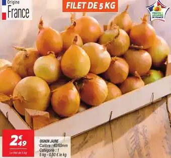 Netto Oignon jaune offre