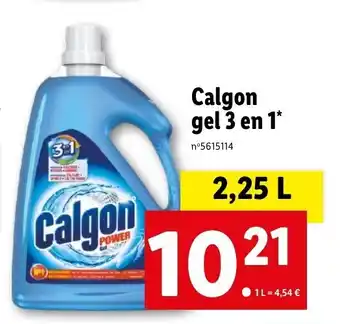 Lidl Calgon gel 3 en 1 offre
