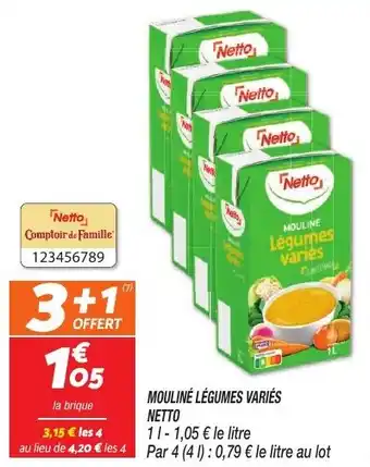 Netto Mouliné légumes variés netto offre