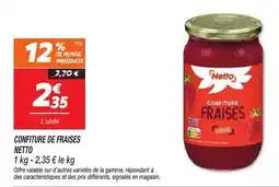 Netto Confiture de fraises netto offre