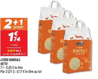 Netto Litière minérale netto offre
