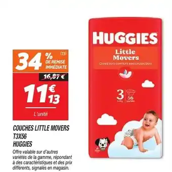 Netto Couches little movers t3x56 huggies offre