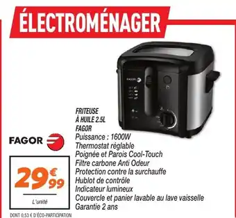 Netto Friteuse à huile 2.5l fagor offre