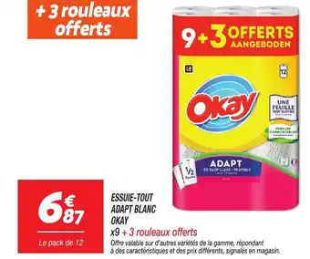 Netto Essuie-tout adapt blanc okay offre
