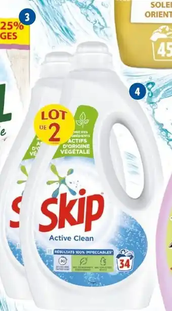 Lidl Skip lessive liquide active clean offre