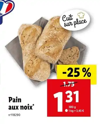 Lidl Pain aux noix offre
