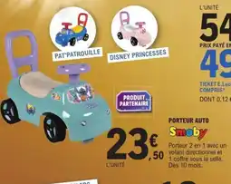 E.Leclerc Porteur auto smoby offre