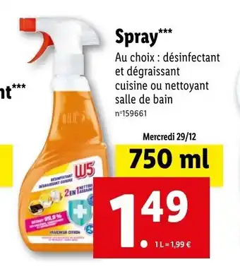 Lidl Spray offre