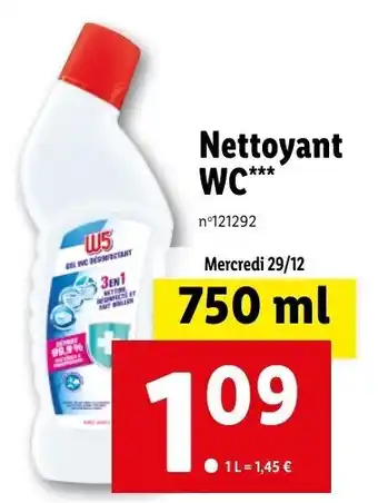 Lidl Nettoyant WC offre