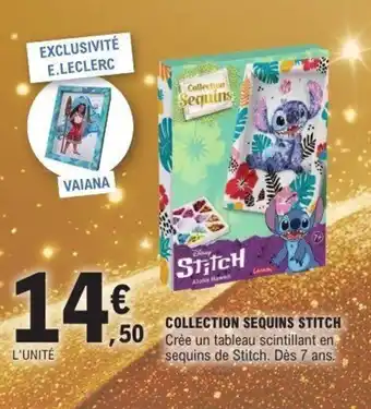 E.Leclerc Collection sequins stitch offre