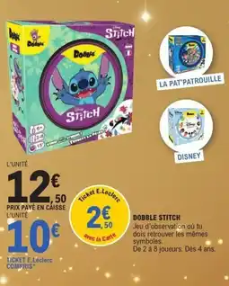 E.Leclerc Dobble stitch offre