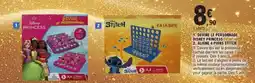E.Leclerc Devine le personnage disney princess, aligne 4 pions stitch offre
