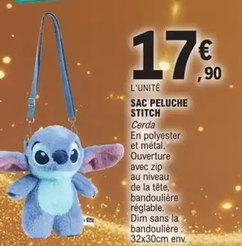 E.Leclerc Sac peluche stitch offre