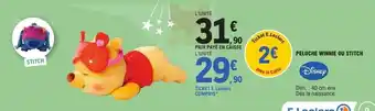 E.Leclerc Peluche winnie ou stitch offre