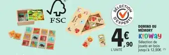 E.Leclerc Domino ou mémory offre