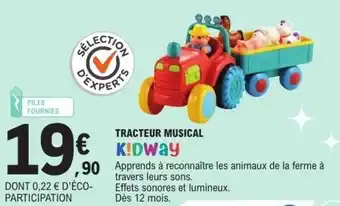 E.Leclerc Tracteur musical offre