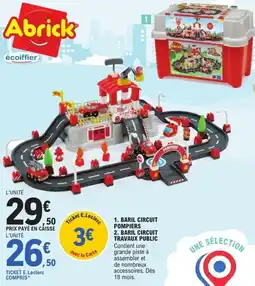 E.Leclerc Baril circuit pompiers, baril circuit travaux public Carte offre