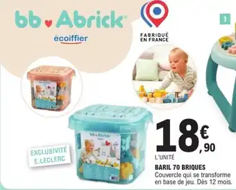 E.Leclerc Baril 70 briques offre