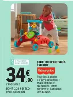 E.Leclerc Trotteur d'activités évolutif offre