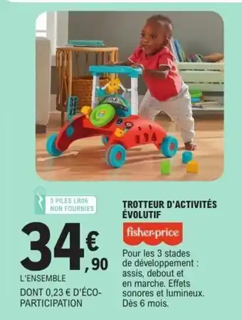 E.Leclerc Trotteur d'activités évolutif offre