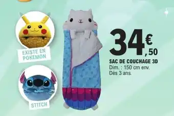 E.Leclerc Sac de couchage 3d offre