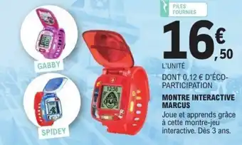 E.Leclerc Montre interactive marcus offre