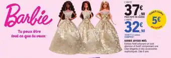 E.Leclerc Barbie joyeux noël offre