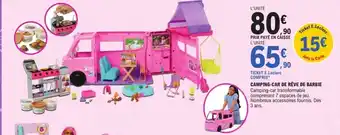 E.Leclerc Camping-car de rêve de barbie offre