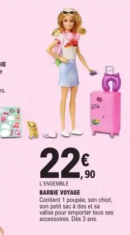 E.Leclerc Barbie voyage offre