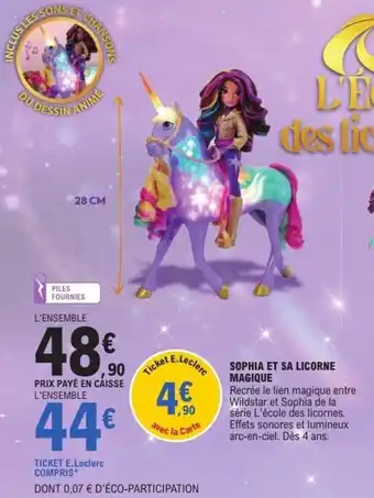 E.Leclerc Sophia et sa licorne magique offre