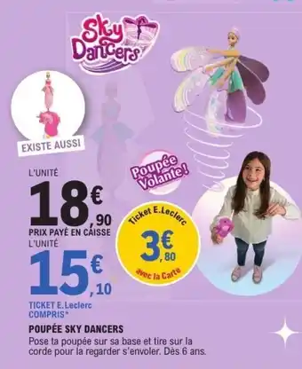 E.Leclerc Poupée sky dancers offre