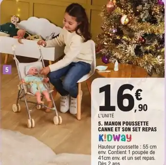 E.Leclerc Manon poussette canne et son set repas offre