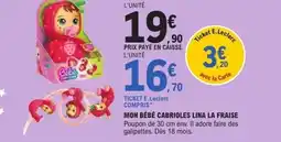 E.Leclerc Mon bébé cabrioles lina la fraise offre