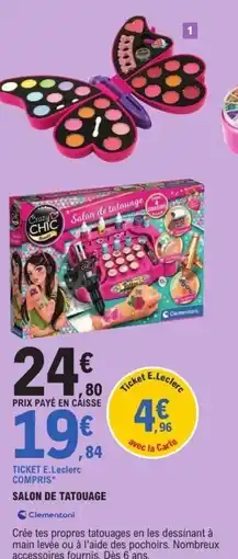 E.Leclerc Salon de tatouage offre