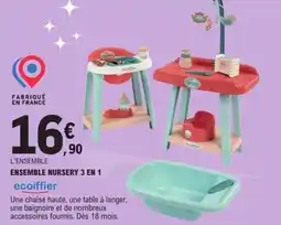 E.Leclerc Ensemble nursery 3 en 1 offre