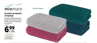 Lidl Serviette de douche en éponge offre