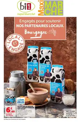 Maximarché DELIN Notre lait de region demi-ecreme sterilise uht offre