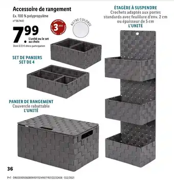 Lidl Accessoire de rangement offre