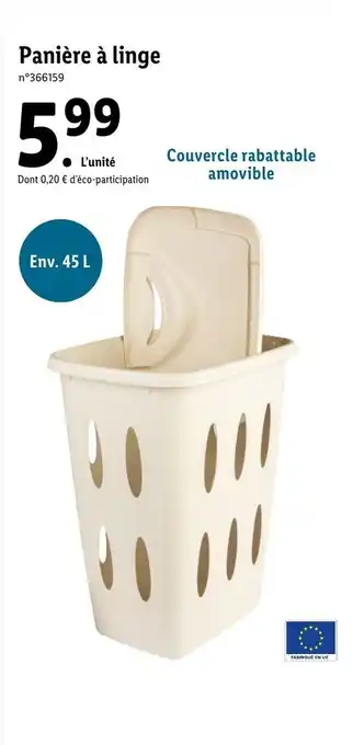 Lidl Panière à linge offre