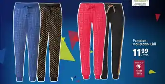 Lidl Pantalon molletonné lidl offre