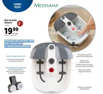Lidl Bain de pieds thalasso offre