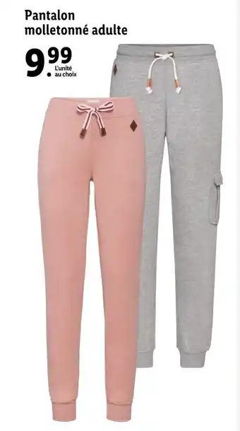 Lidl Pantalon molletonné adulte offre