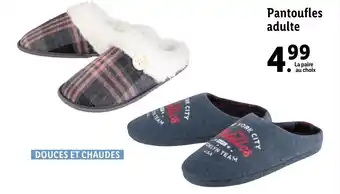 Lidl Pantoufles adulte offre