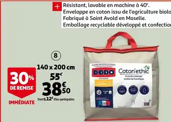 Couette dodo "je prends soin de ma planète"