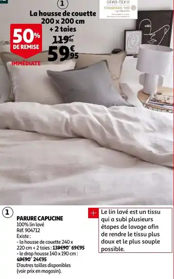 Auchan Parure capucine offre