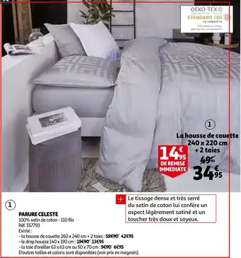 Auchan Parure celeste offre