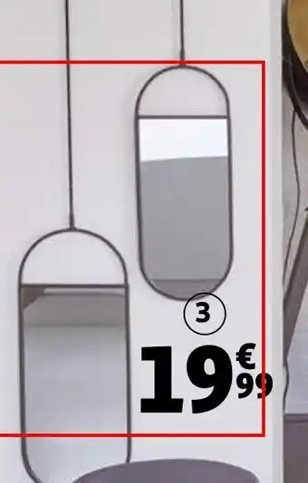 Auchan Lot 2 miroirs offre