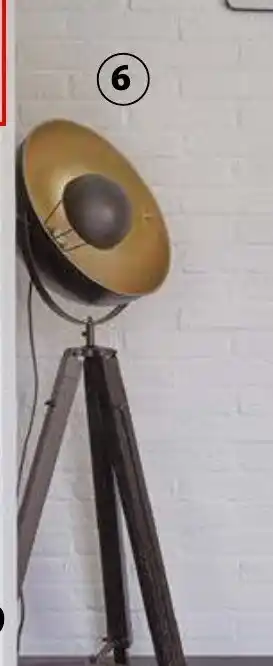 Lampadaire trépied
