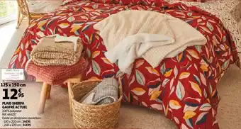 Plaid sherpa gaufré actuel
